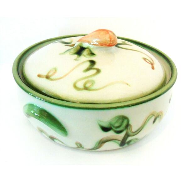 Louisville Stoneware COVERED CASSEROLE DISH 9.5" Serving Bowl Pear Fig Lid Acorn - Picture 1 of 8